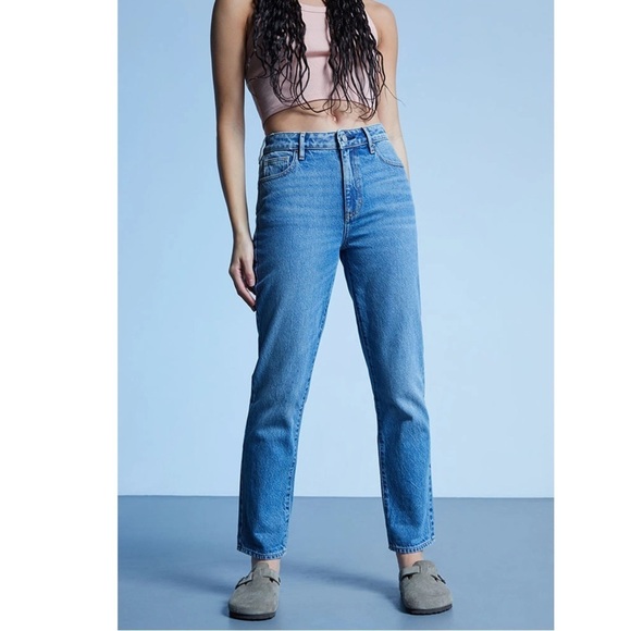 PacSun Mom Jean Medium Light Wash High Rise Jeans Size 25 - Picture 11 of 15